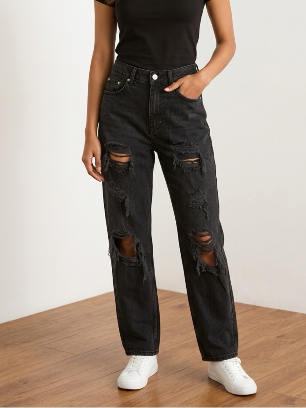 BDG Urban Outfitters Wide Leg Distressed Jeans | Size 25